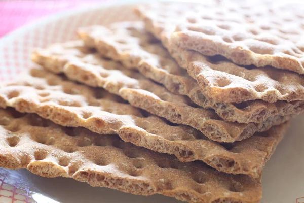 Galletas Centeno Integrales Con Espacio Copia Para Texto —  Fotos de Stock