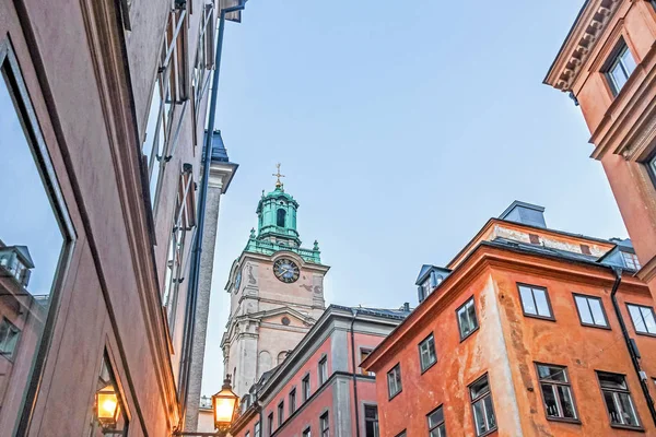 Архитектура Старого Города Стокгольма — стоковое фото