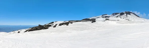 Панорамний Вид Сніг Горі Етна — стокове фото