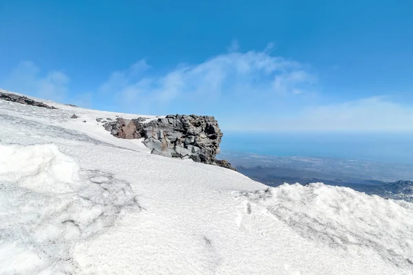 Krajina Sněhu Etnu — Stock fotografie