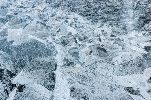 Broken Ice Pieces Winter — Stock Photo, Image