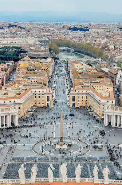 Cityscape of vatican city square