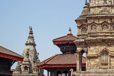  24 Nisan 2015: tapınak durbar Square Bhaktapur Nepal