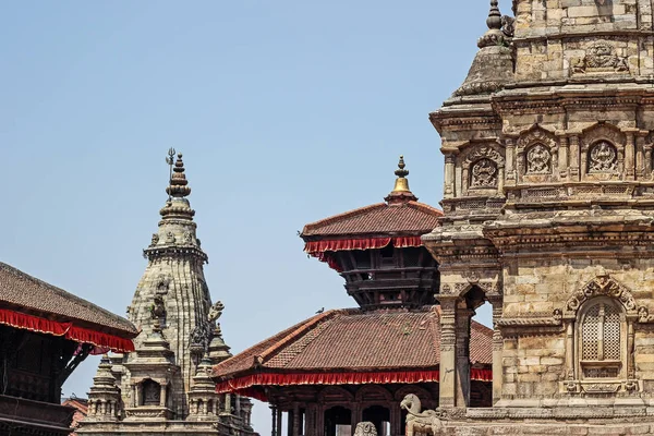 Abril 2015 Templos Praça Durbar Bhaktapur Nepal — Fotografia de Stock