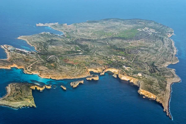 Aerial View Malta Island Blue Sea — Stock Photo, Image