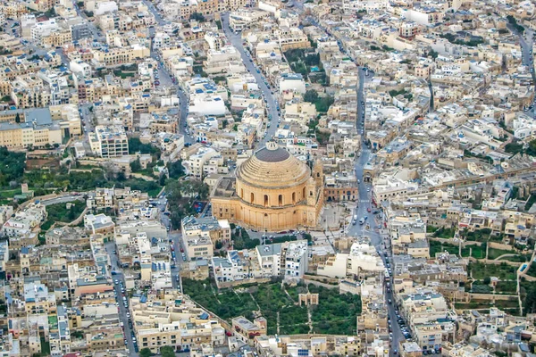 Malta şehrin havadan görünümü 