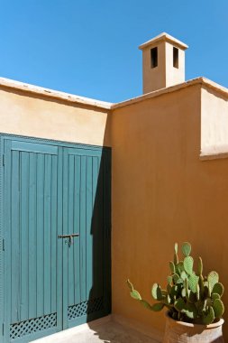 geleneksel Fas riad çatı