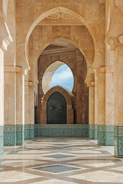 Architecture Hassan Mosque Casablanca — Stock Photo, Image