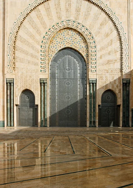 Architecture Hassan Mosque Casablanca — Stock Photo, Image