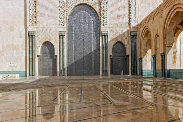 Architecture Hassan Mosque Casablanca — Stock Photo, Image