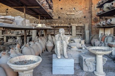 Pompeii İtalya eski kalıntılar