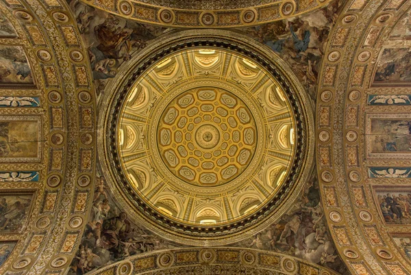 Naples Italie Février 2018 Intérieur Église Gesu Nuovo Naples — Photo