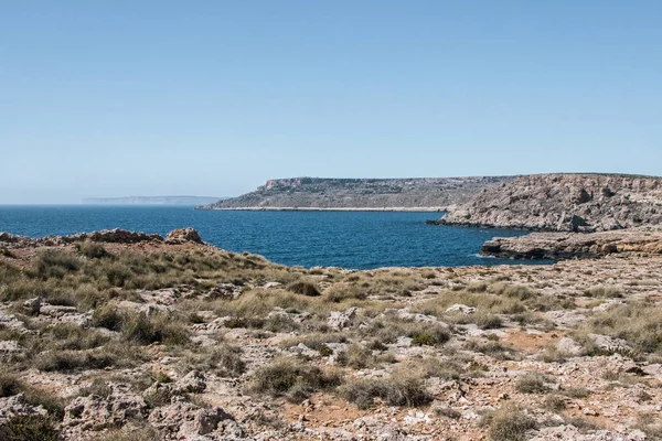 Peaceful Ocean Cliff Malta — Stock Photo, Image