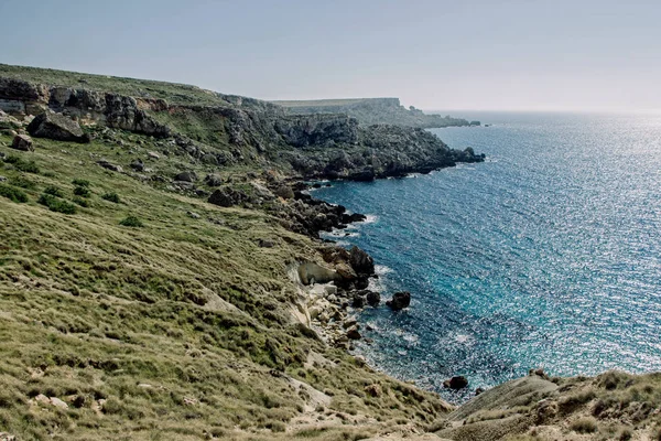 Peaceful Ocean Cliff Malta — Stock Photo, Image