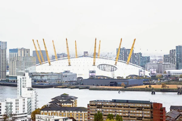 伦敦O2竞技场建筑的城市景观 — 图库照片