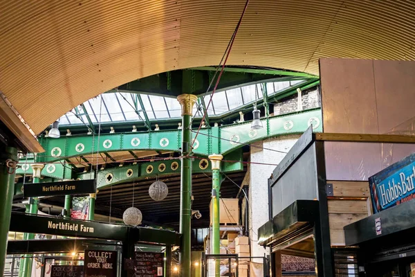 Interiör Med Butiker Borough Market London — Stockfoto