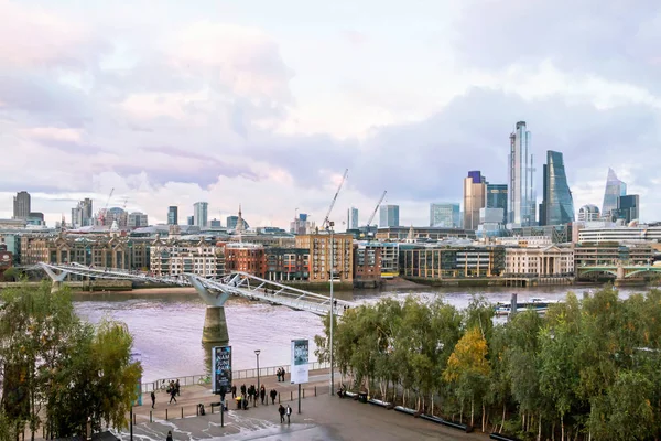 Paysage Urbain Bâtiments Modernes Dans Ciel Bleu Centre Londres — Photo