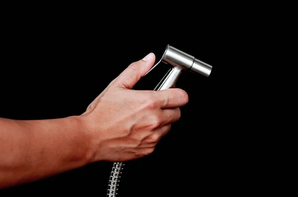 Биде душ в руке — стоковое фото