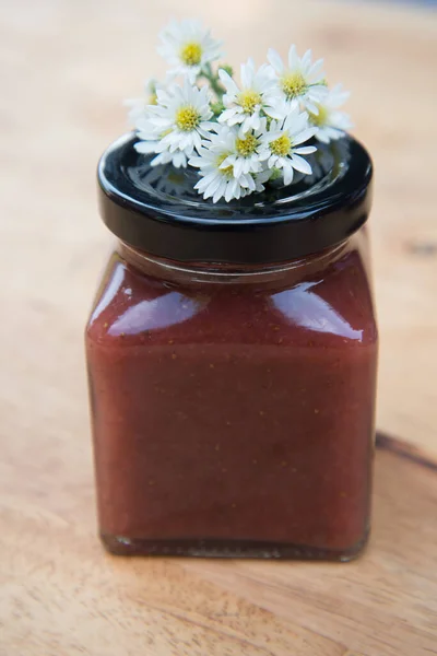 Home made strawberry jam — Stock Photo, Image