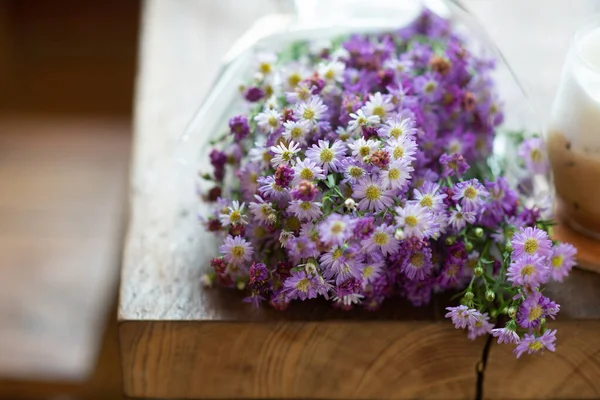 violet cutter flower bouquet