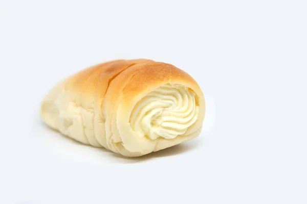 Crema de leche rellena de pan — Foto de Stock
