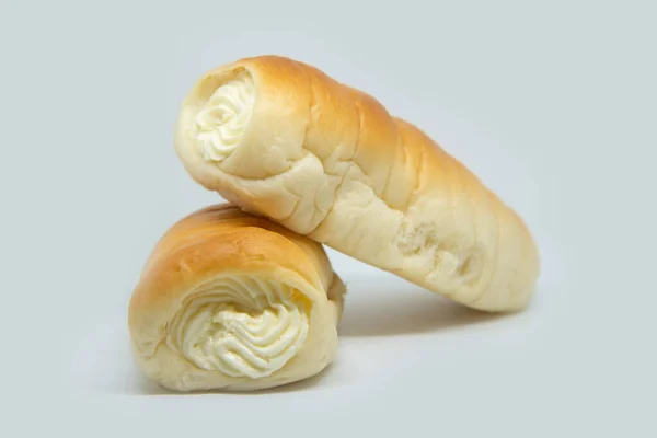 Brood gevulde melk room — Stockfoto