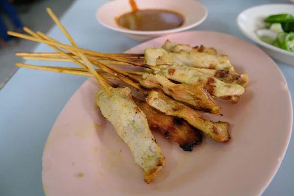 Gegrilde varkensvleessticks met kurkuma — Stockfoto