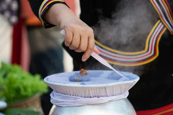 Gedämpfte Reishaut-Knödel — Stockfoto