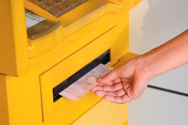 Front of Automatic Teller Machin — Stock Photo, Image