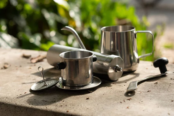 Koffie druppelen — Stockfoto