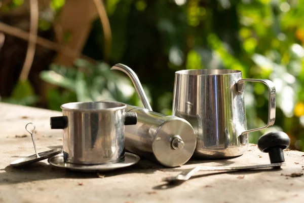 Koffie druppelen — Stockfoto