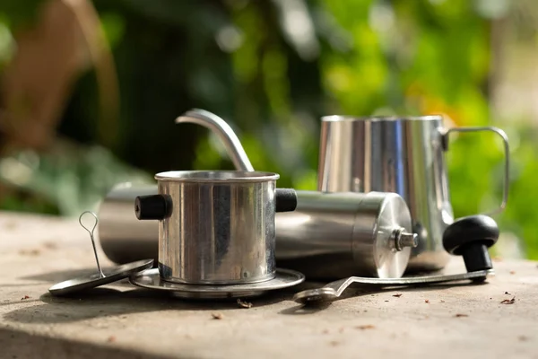 Koffie druppelen — Stockfoto