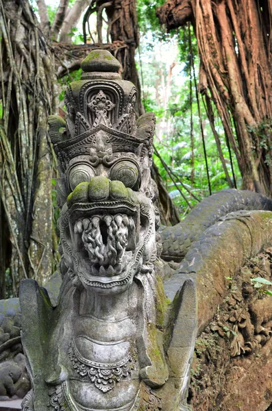 Monkey Bridge Ubud Bali — Stock Photo, Image