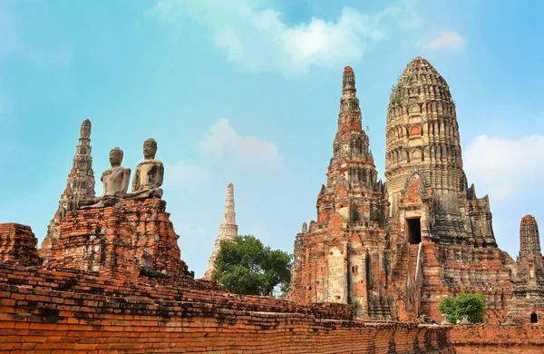 Monumentos e ruínas de Ayutthaya — Fotografia de Stock