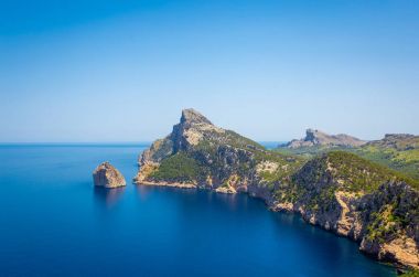 Görünümünü Cap Formentor Mallorca, İspanya