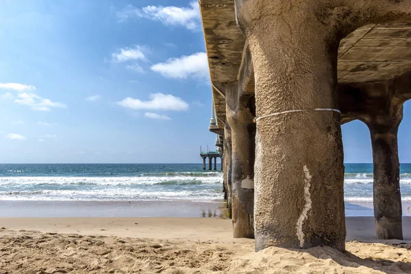 Mentén Alatt Mólón Manhattan Beach Kalifornia — Stock Fotó