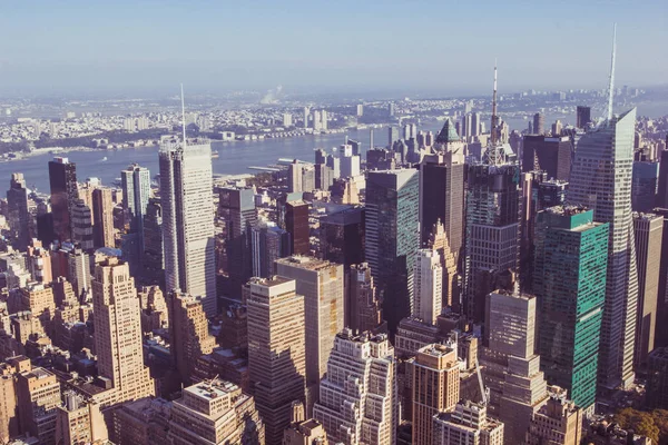 Manhattan Midtown Vista Rascacielos Desde Empire State Building — Foto de Stock