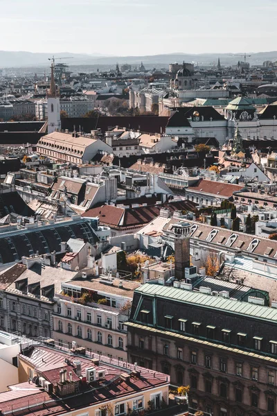 Вид Исторический Центр Вены Крыше Австрия — стоковое фото