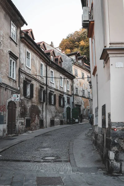 Λιουμπλιάνα Σλοβενία Οκτώβριος 2019 Παλιός Δρόμος Στο Ιστορικό Κέντρο Της — Φωτογραφία Αρχείου
