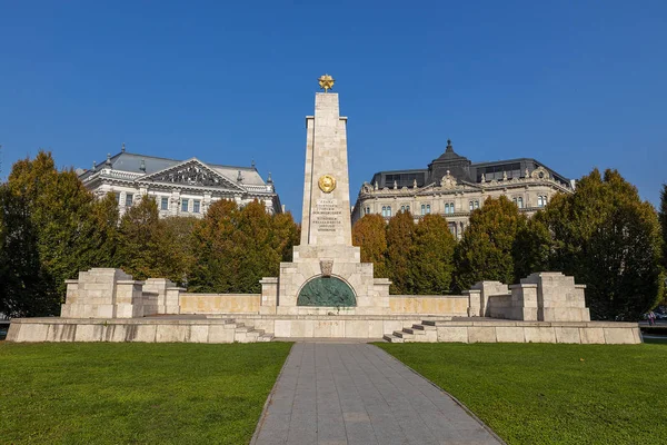Budapešť Maďarsko Říjen 2019 Památník Sovětským Vojákům Budapešti — Stock fotografie