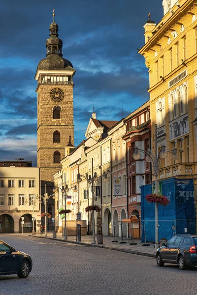 Ceske Budejovice Τσεχία Νοέμβριος 2019 Κεντρική Πλατεία Πιο Διάσημο Τουριστικό — Φωτογραφία Αρχείου
