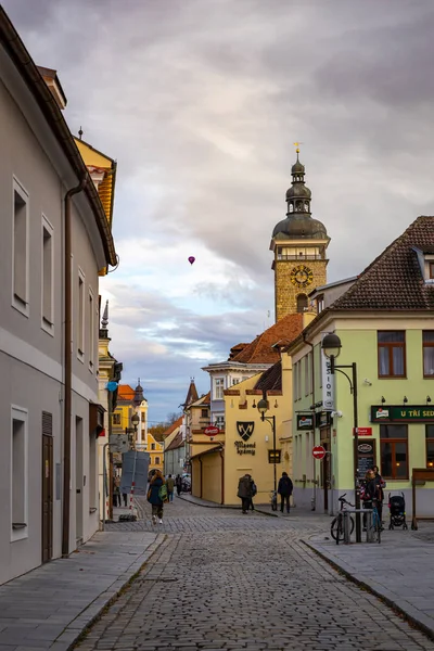 Ceske Budejovice Τσεχία Νοέμβριος 2019 Παλιοί Δρόμοι Διάσημης Ευρωπαϊκής Πόλης — Φωτογραφία Αρχείου