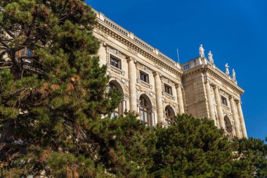 Viyana, Avusturya - Ekim 2019: Viyana, Avusturya 'da Doğal Tarih Müzesi' nin eski tarihi binası