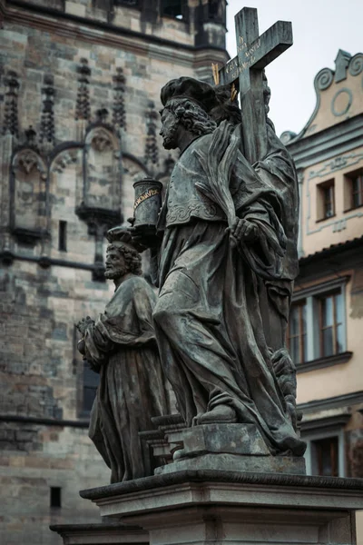 Esculturas Antiguas Casco Antiguo Praga República Checa — Foto de Stock