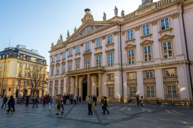 Bratislava, Slovakya - Ekim 2019 Bratislava şehrinin tarihi merkezi