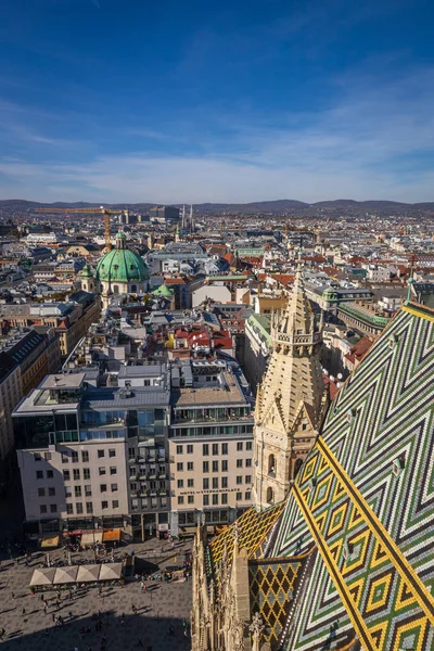 Vienna Austria October 2019 Vienna City Center Rooftop View Stephen — 스톡 사진