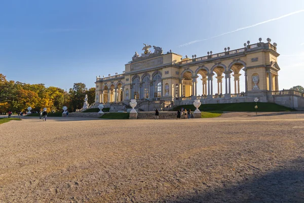 Vienna Austria October 2019 Gloriette Building Gardens Schonbrunn Palace Autumn — 스톡 사진