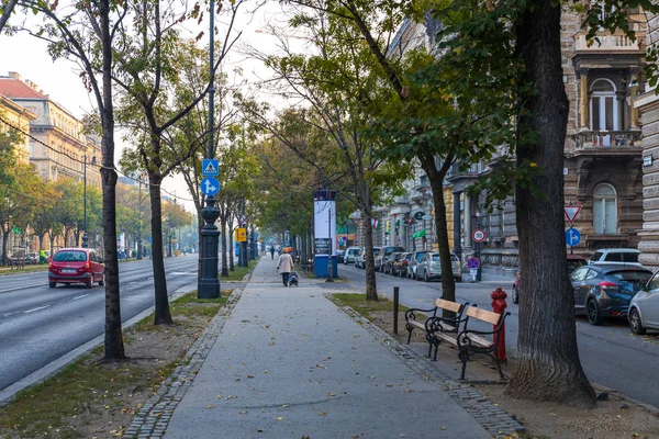 Budapest Hungary October 2019 Walking Alley Budapest City Center — Stock Photo, Image