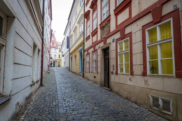 Πράγα Τσεχία Οκτώβριος 2019 Στενή Οδός Στην Παλιά Πόλη Της — Φωτογραφία Αρχείου