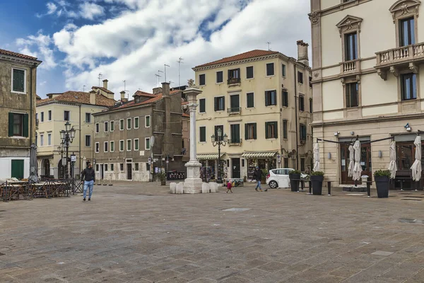 Chioggia Italien Oktober 2019 Gamla Gator Staden Chioggia Venetien — Stockfoto